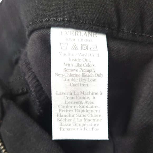 NWT Everlane Way-High Organic Cotton Blend Crop Skinny Jeans Sz. 27x26.50 Black - Picture 12 of 16